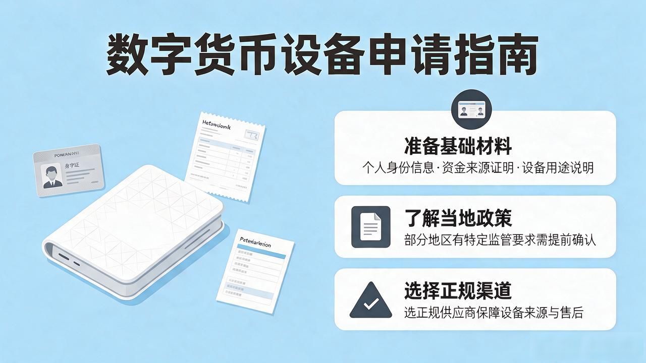 硬件钱包申请注意事项_数字货币设备申请_数字货币设备申请流程