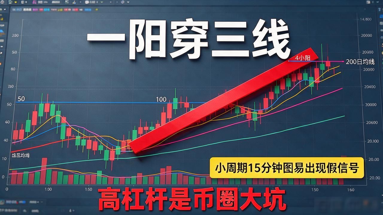 币圈一阳穿三线信号识别_移动平均线突破实战技巧_一阳穿三线数字货币