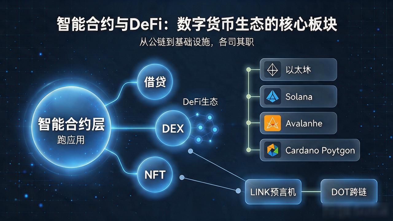 22大主流数字货币_智能合约与DeFi代表币种_22大主流数字货币分类解析