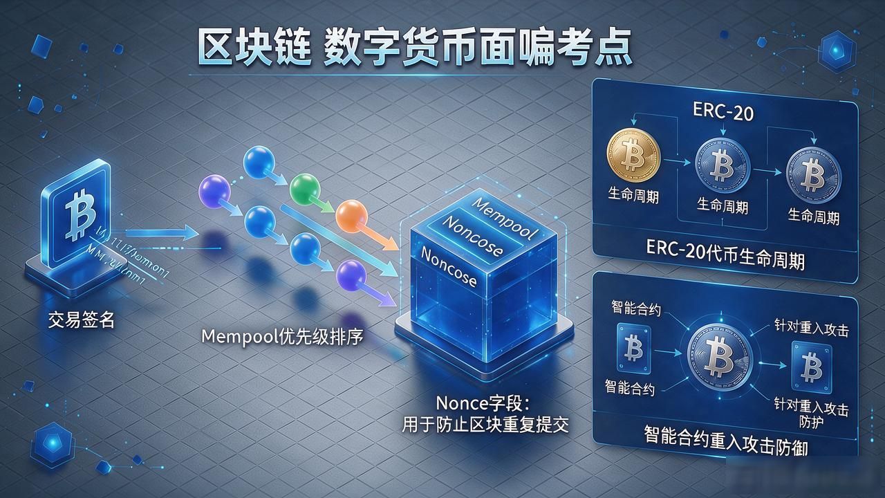 数字货币技术面试底层原理深度_DeFi项目实战经验高频面试题_区块链数字货币面试