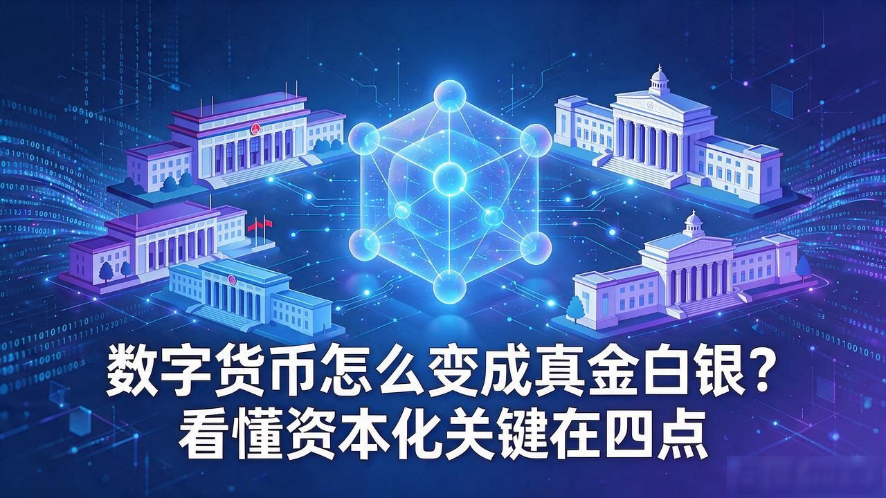 数字货币怎么变成真金白银？看懂资本化关键在四点