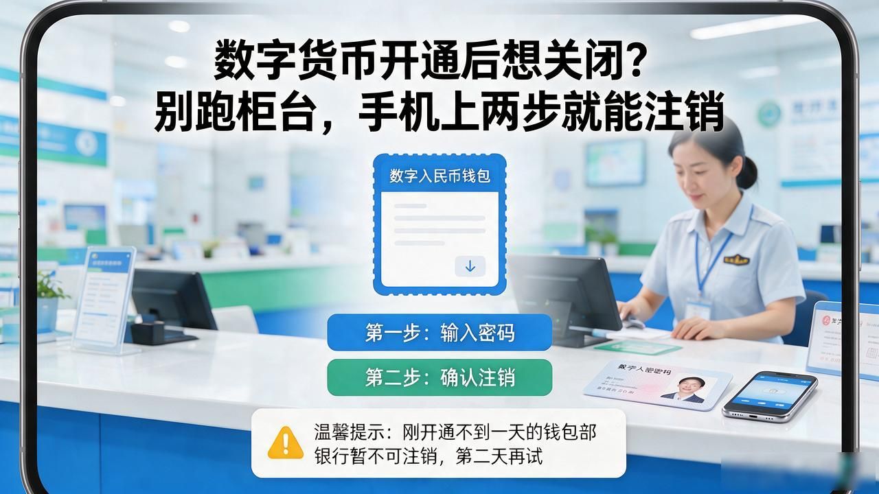 关闭央行数字货币钱包_数字货币开通怎么关闭_手机银行注销数字人民币