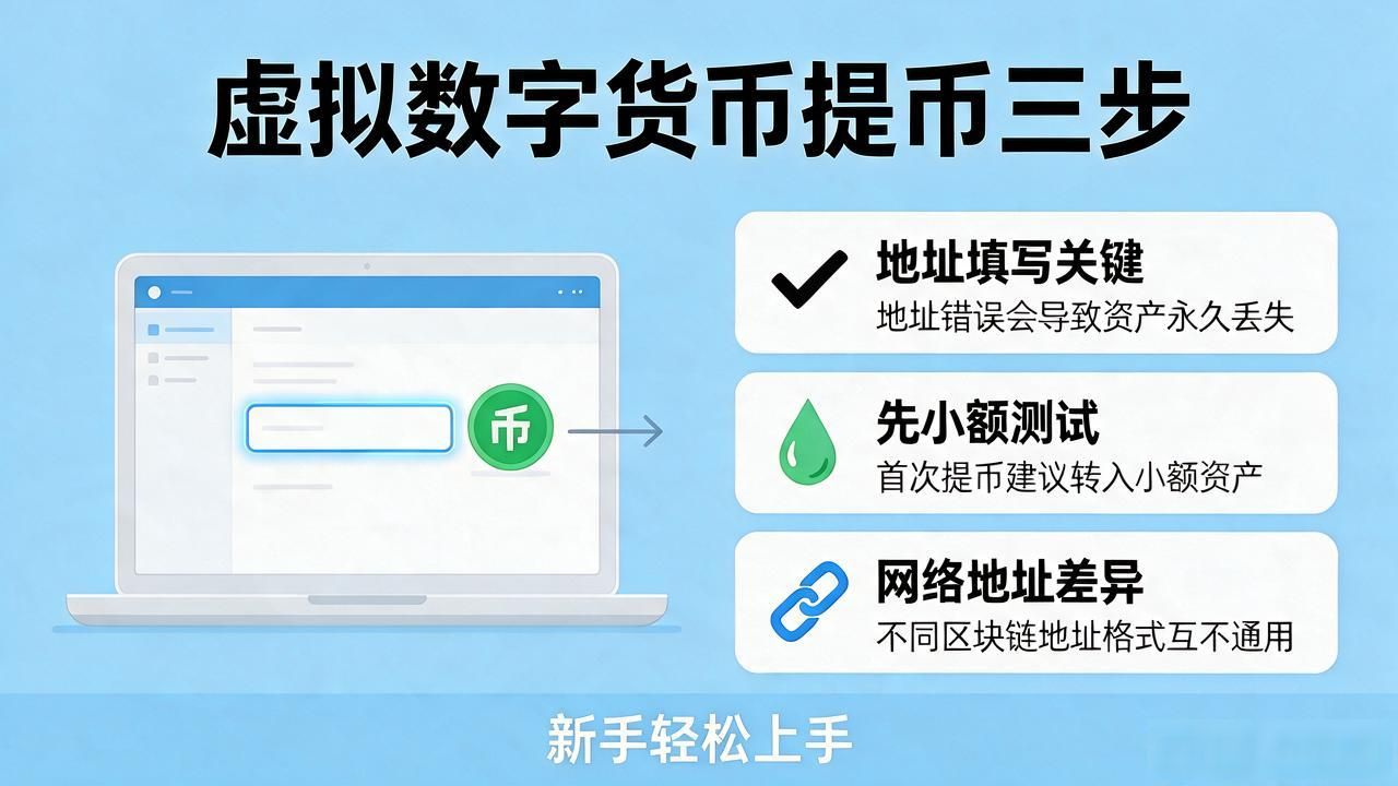 新手数字货币提币流程_虚拟数字货币如何提币_数字货币提现安全操作步骤