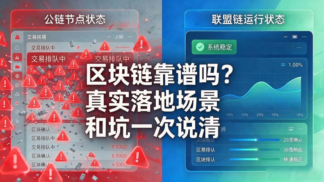 区块链chang靠谱吗？真实落地场景和坑一次说清