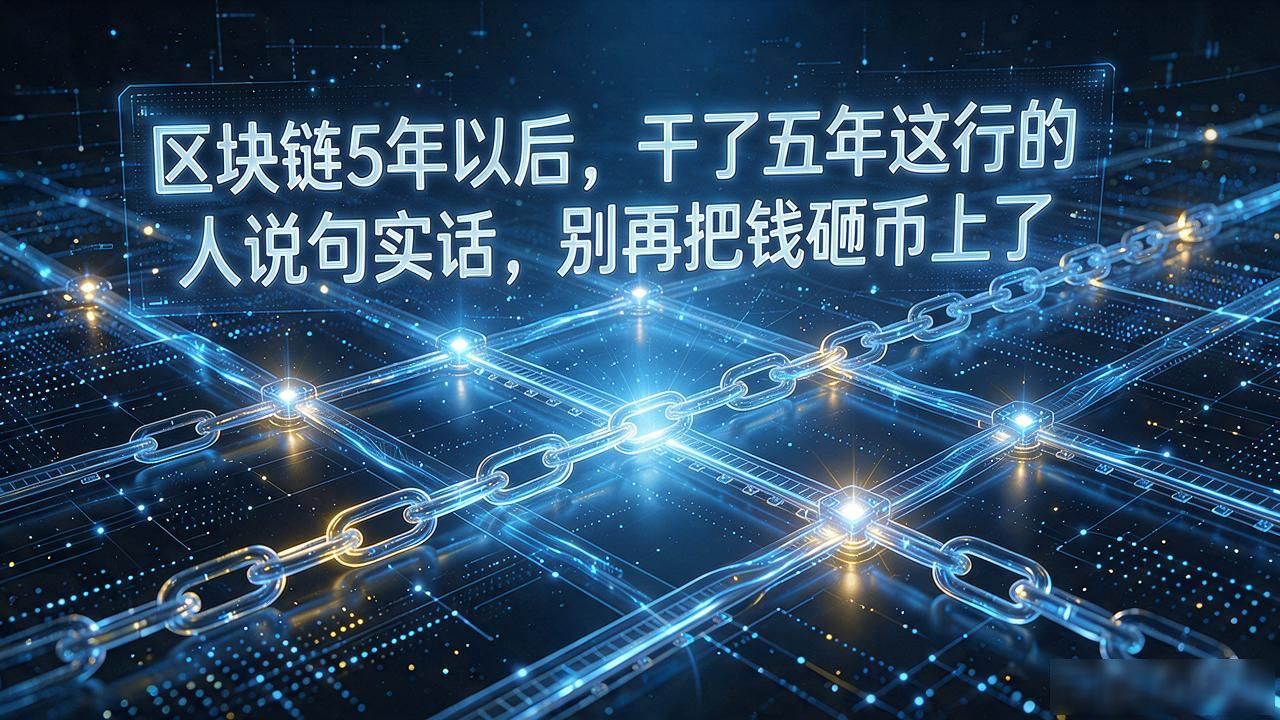区块链5年以后，干了五年这行的人说句实话，别再把钱砸币上了