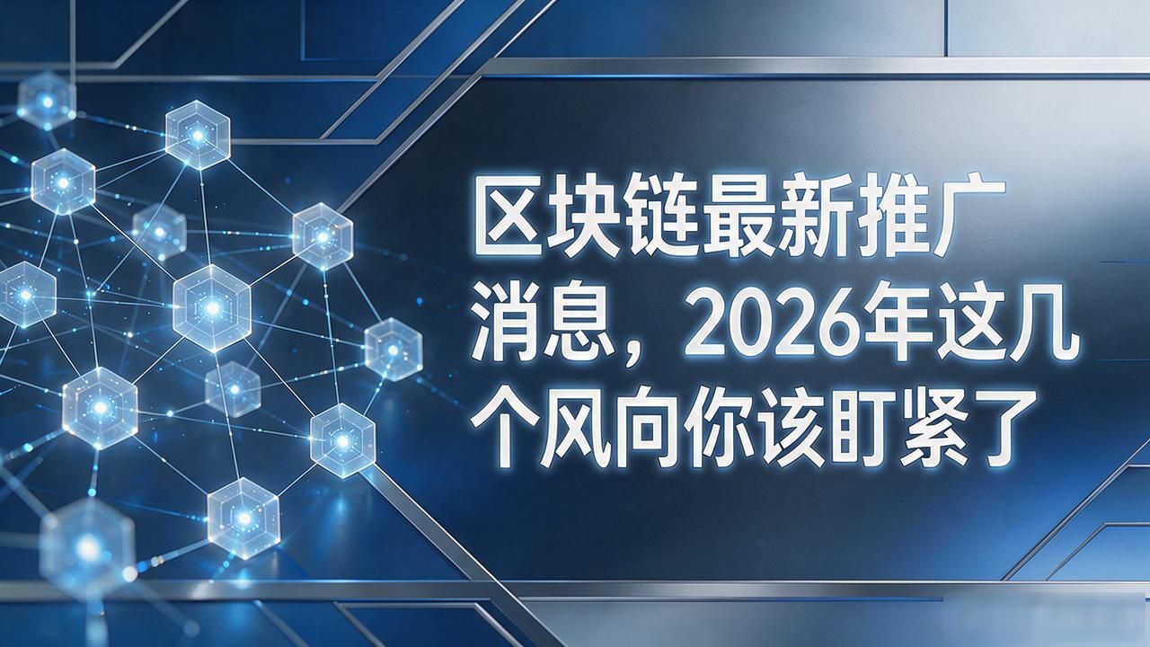 区块链最新推广消息，2026年这几个风向你该盯紧了