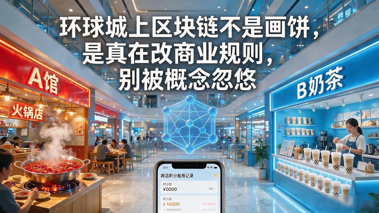 环球城上区块链不是画饼，是真在改商业规则，别被概念忽悠