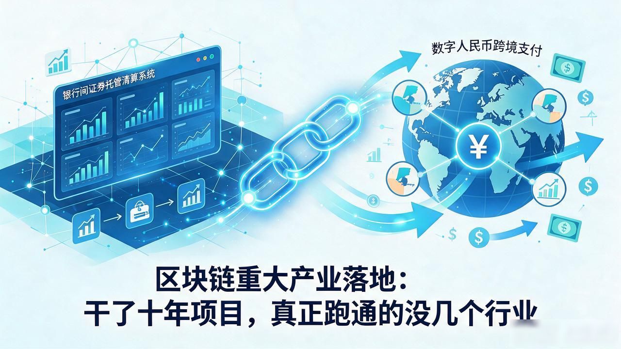 区块链重大产业落地：干了十年项目，真正跑通的没几个行业