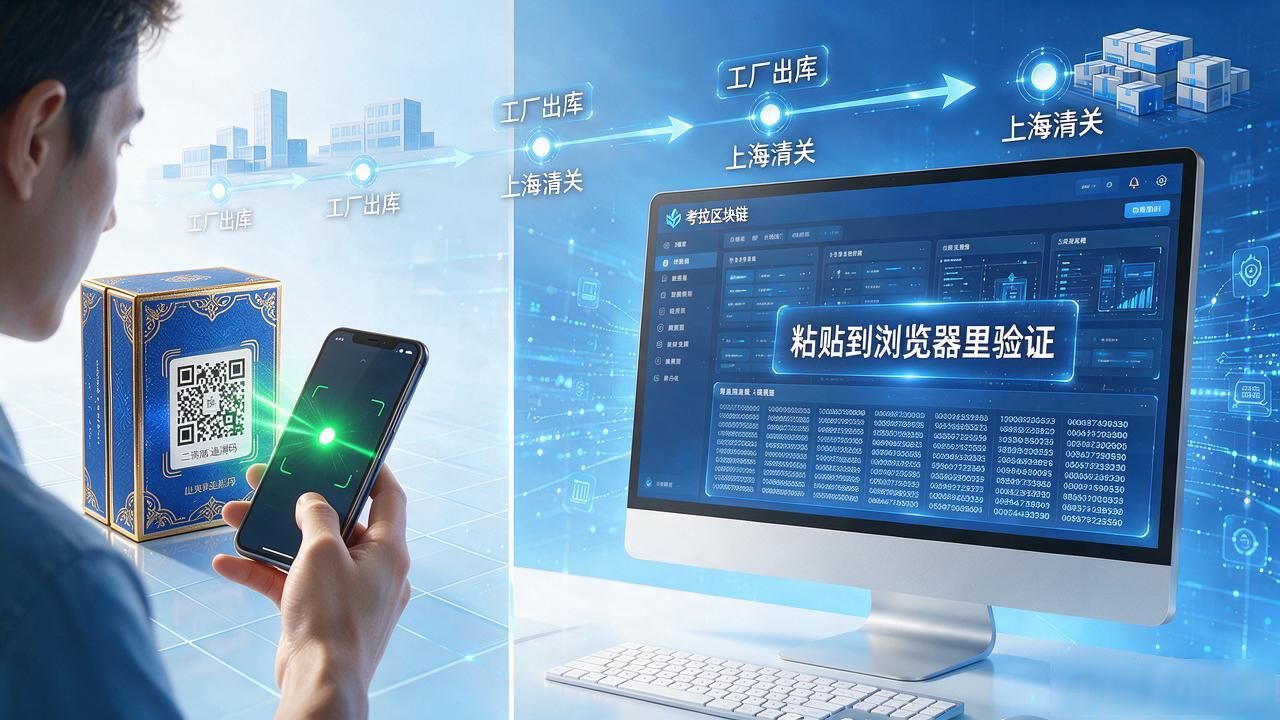 考拉区块链追溯怎么查？从出厂到签收，每件商品都有完整履历