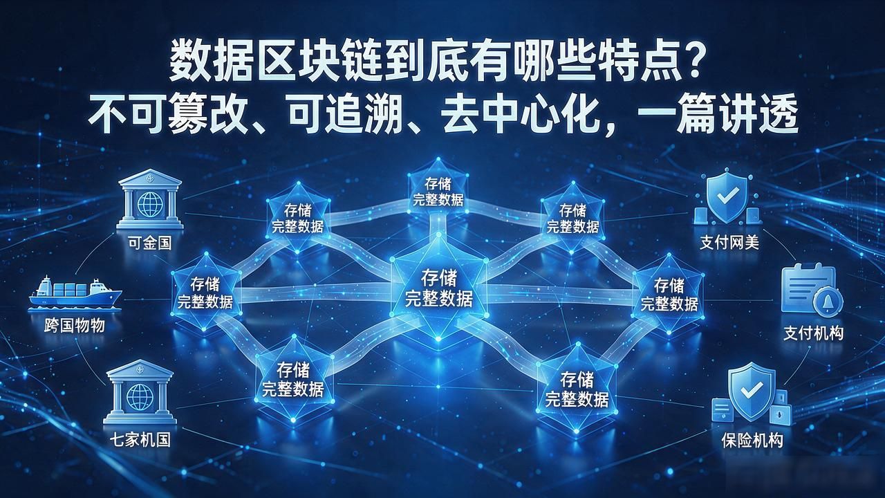 数据区块链到底有哪些特点？不可篡改、可追溯、去中心化，一篇讲透