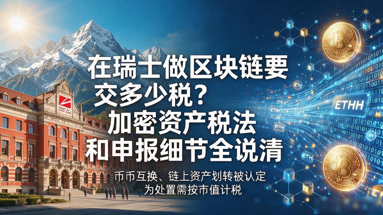 在瑞士做区块链要交多少税？加密资产税法和申报细节全说清