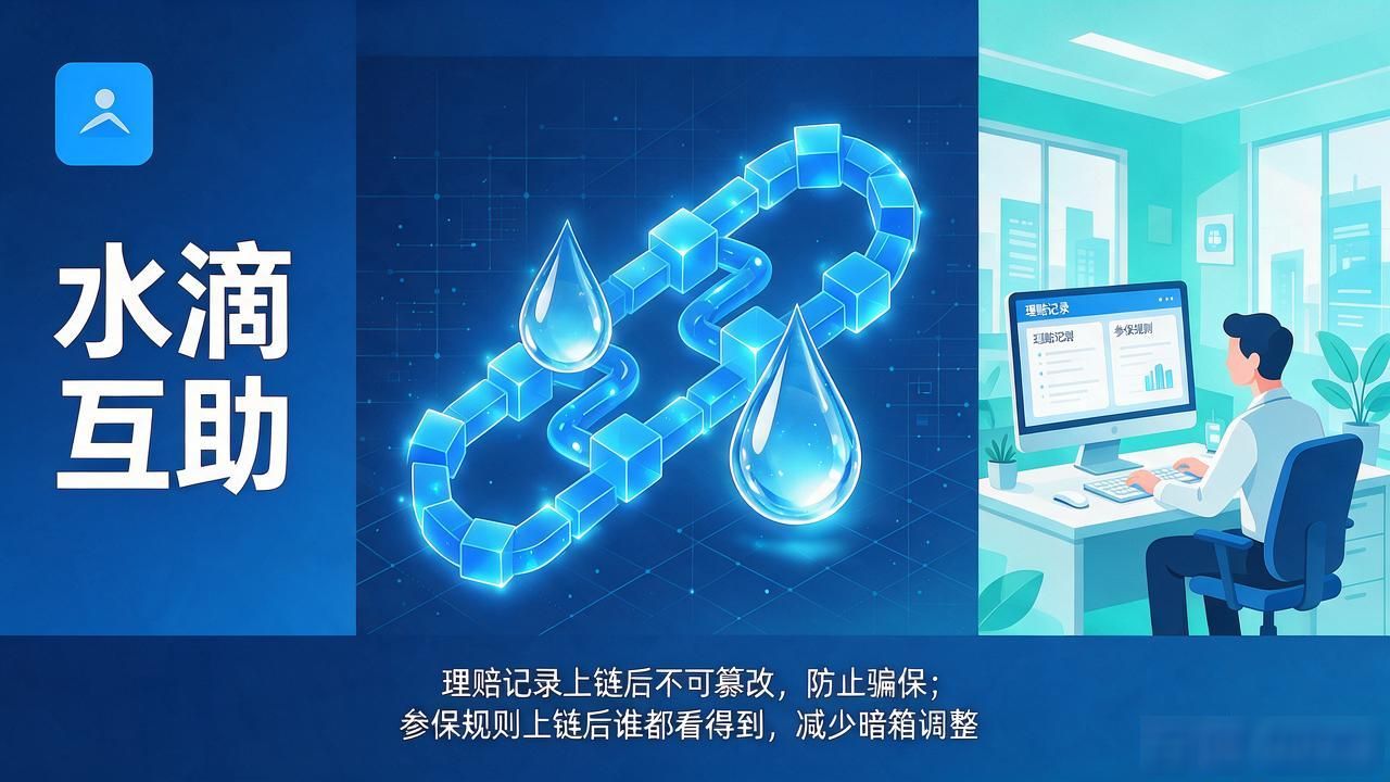 水滴互助真用上区块链了吗？普通参保人先搞懂再交钱，别被概念带跑