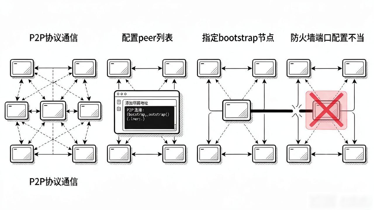 网络区块链搭建全流程：节点怎么连、网络怎么组、多久能跑通